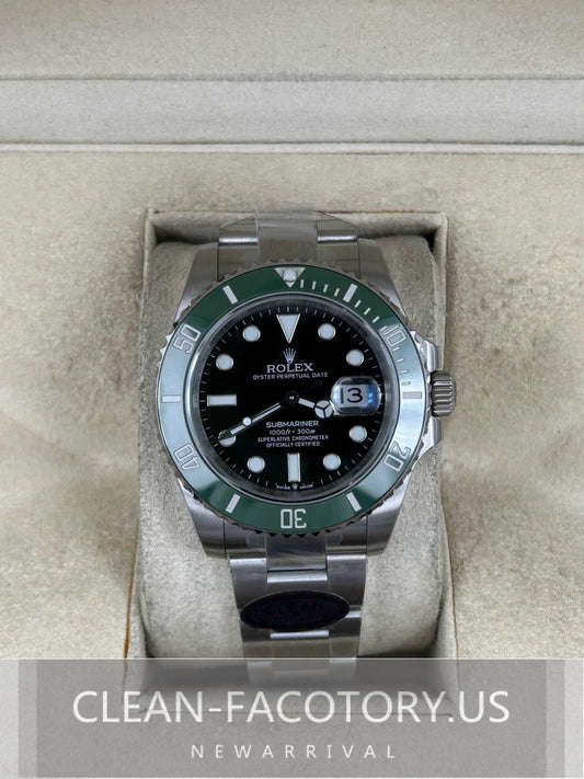 Clean Factory Submariner 126610LV 41mm, “Starbucks”Green Ceramic Bezel, 904L Steel, Best Edition 3235 Movement