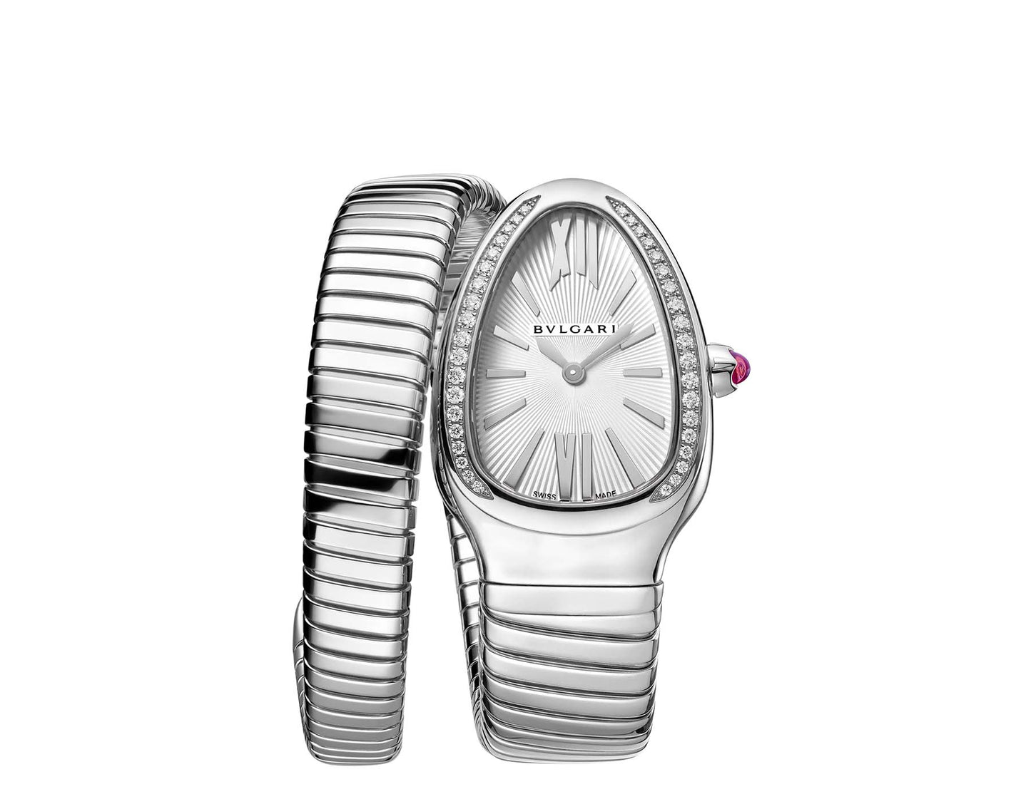 BVLGARI SERPENTI SILVER DIAMOND SERTIE