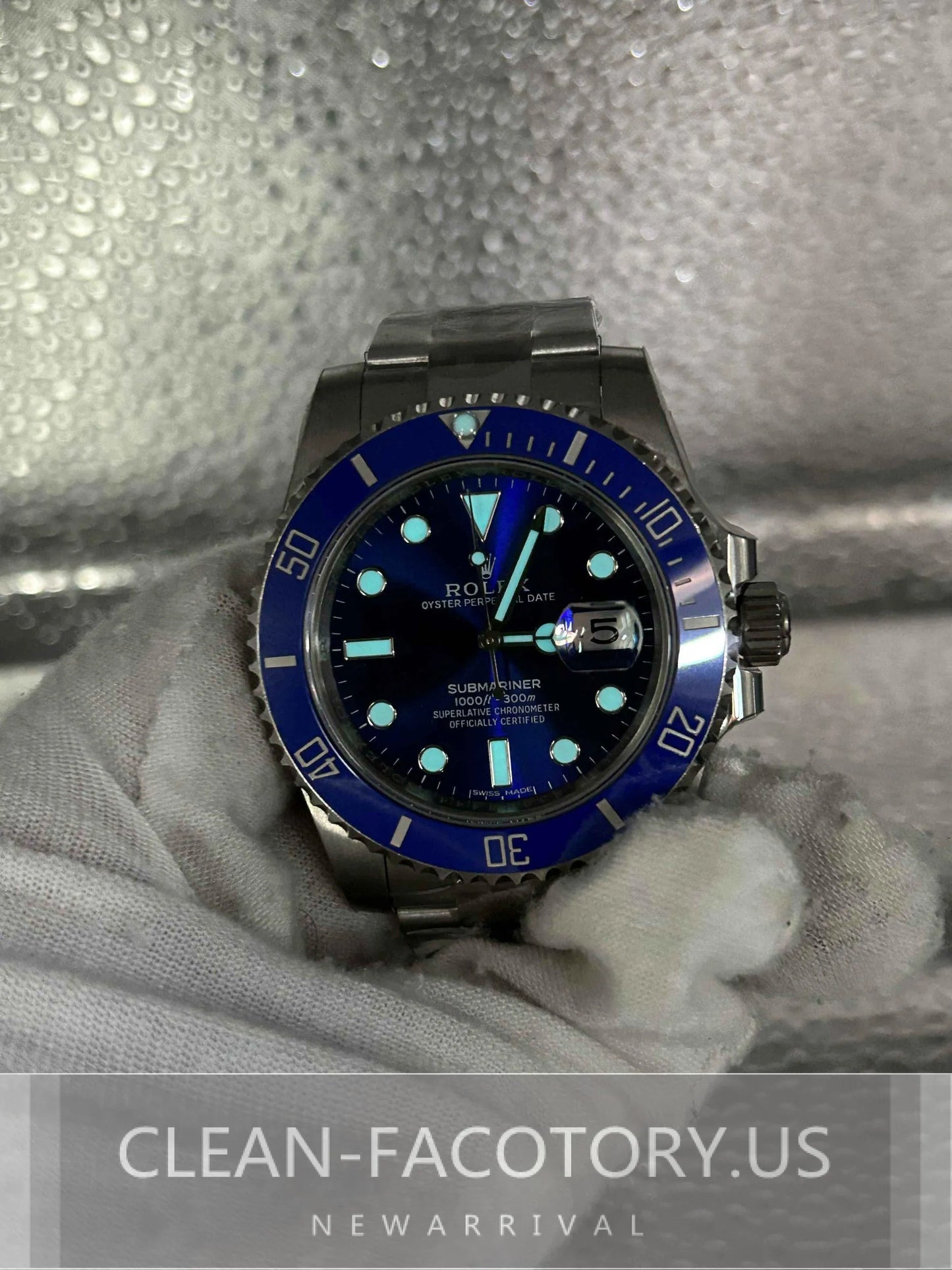 Clean Factory Submariner 116619LB 40mm Blue Dial, “Smurf” Ceramic Bezel, 904L Steel, Best Edition 3135 Movement