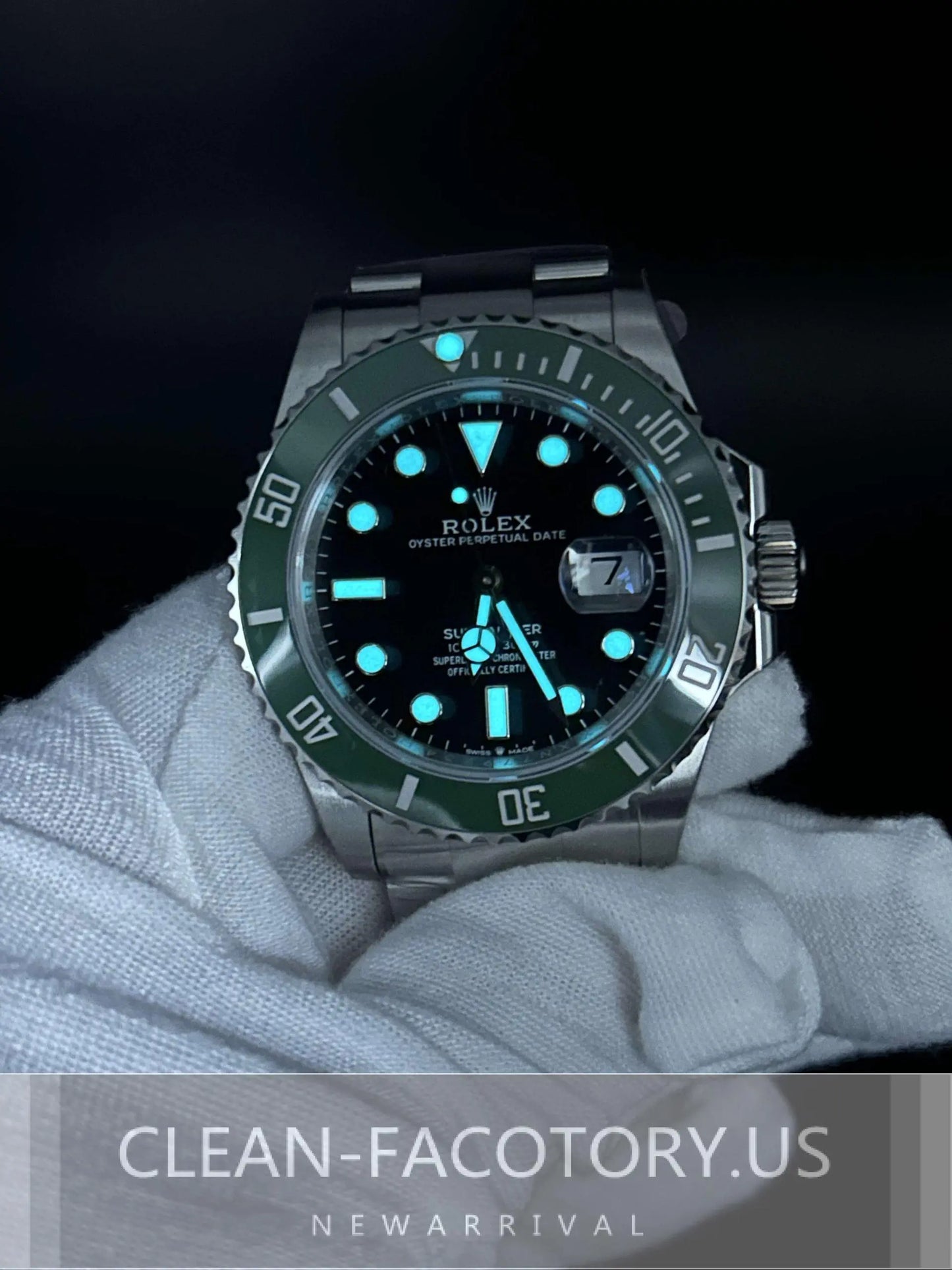 Clean Factory Submariner 126610LV 41mm, “Starbucks”Green Ceramic Bezel, 904L Steel, Best Edition 3235 Movement