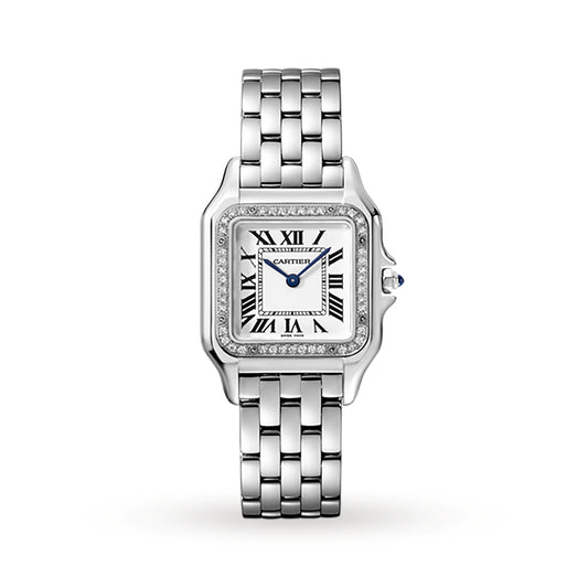 Montre Panthère de Cartier Argentée Diamond Pour Femme