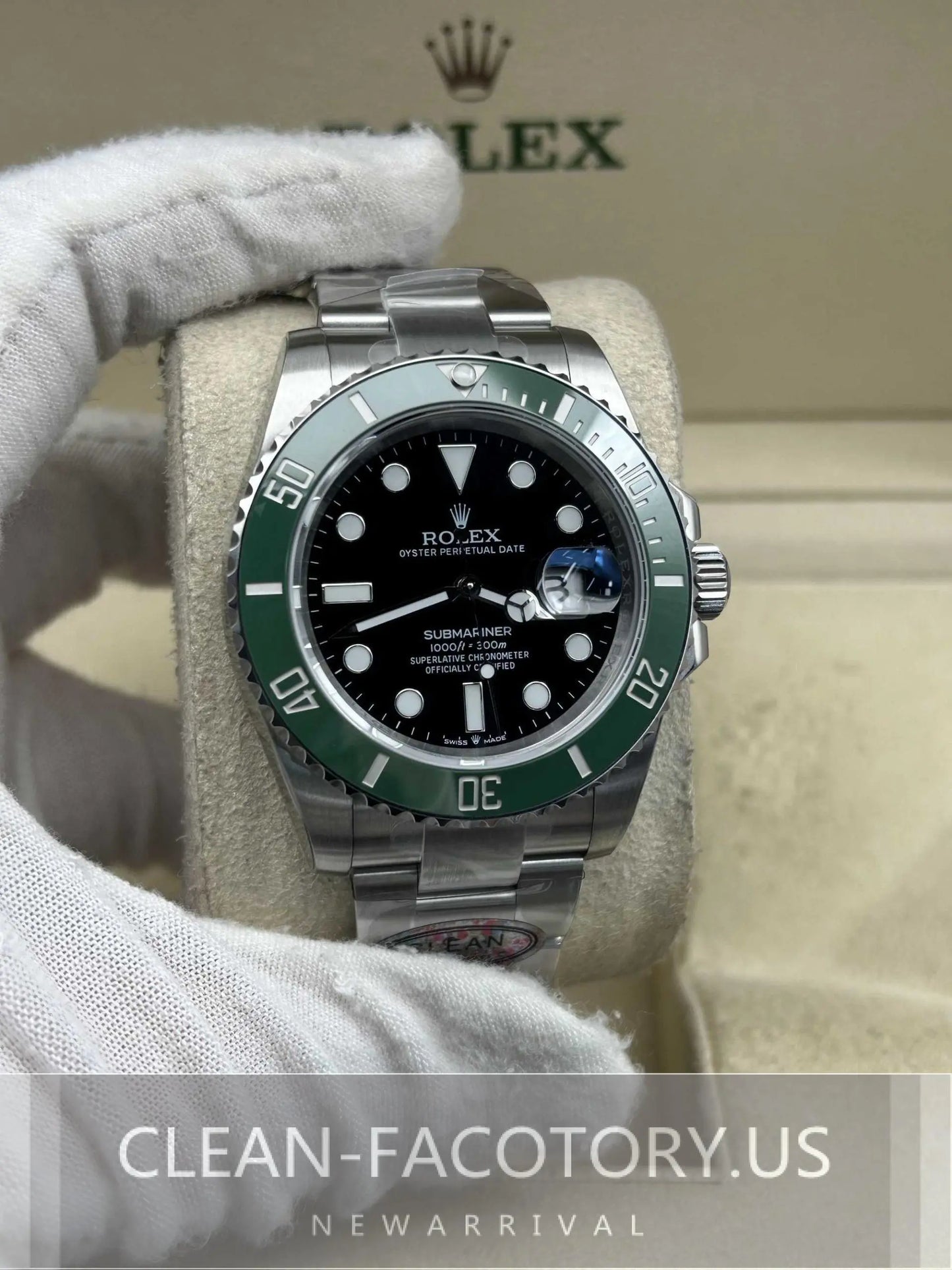 Clean Factory Submariner 126610LV 41mm, “Starbucks”Green Ceramic Bezel, 904L Steel, Best Edition 3235 Movement