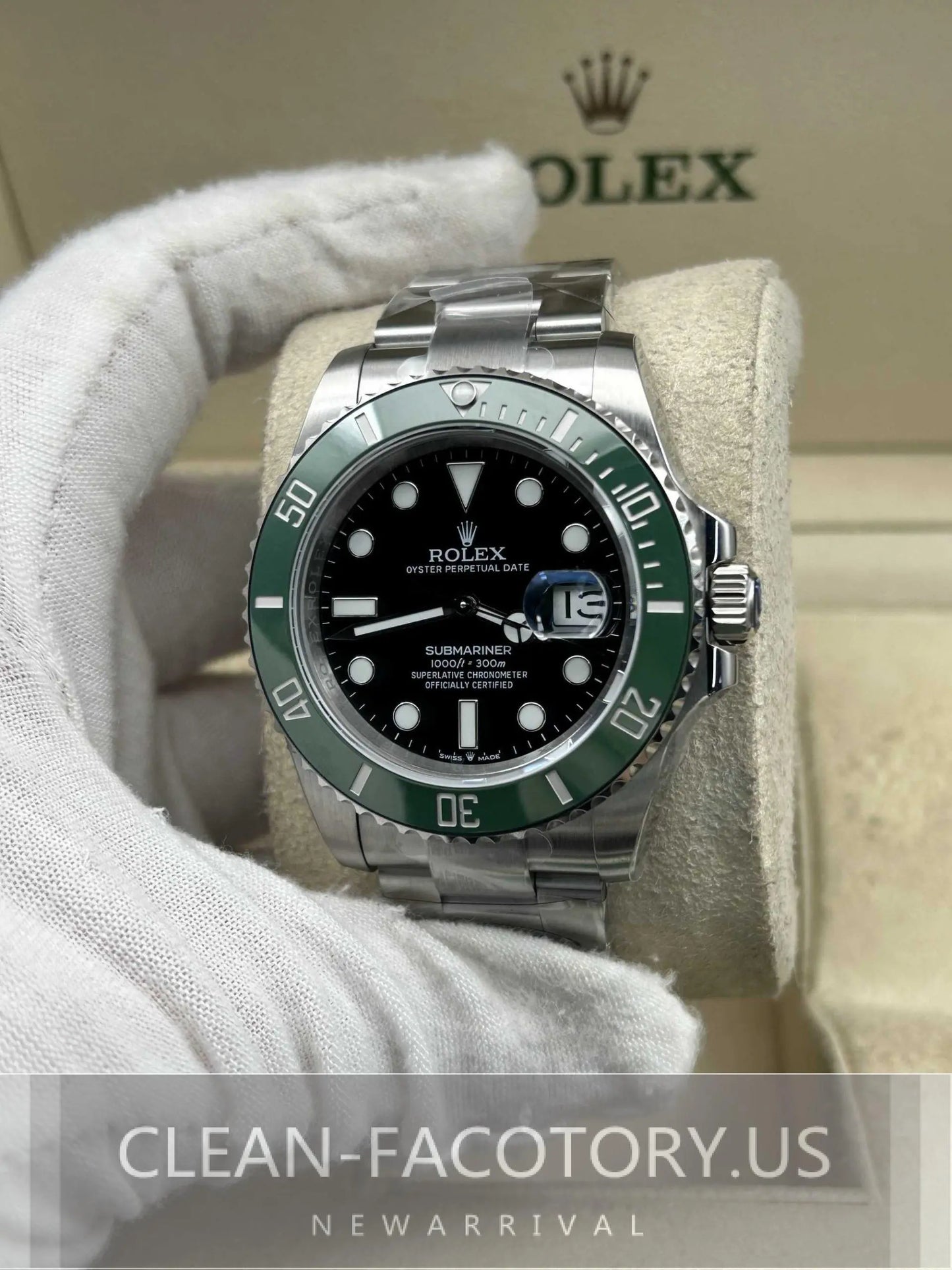 Clean Factory Submariner 126610LV 41mm, “Starbucks”Green Ceramic Bezel, 904L Steel, Best Edition 3235 Movement