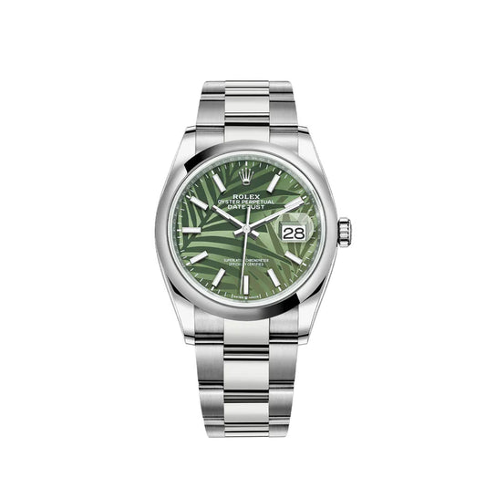 Datejust 36 mm Palmier Vert 126200 Modèle 2021