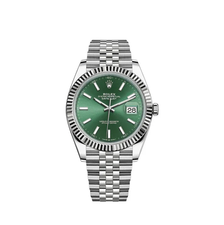 Datejust 41mm Mint Green jubilée Pour Homme