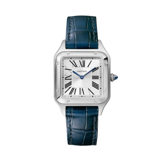 MONTRE CARTIER SANTOS BLEU MARINE PETIT MODÈLE