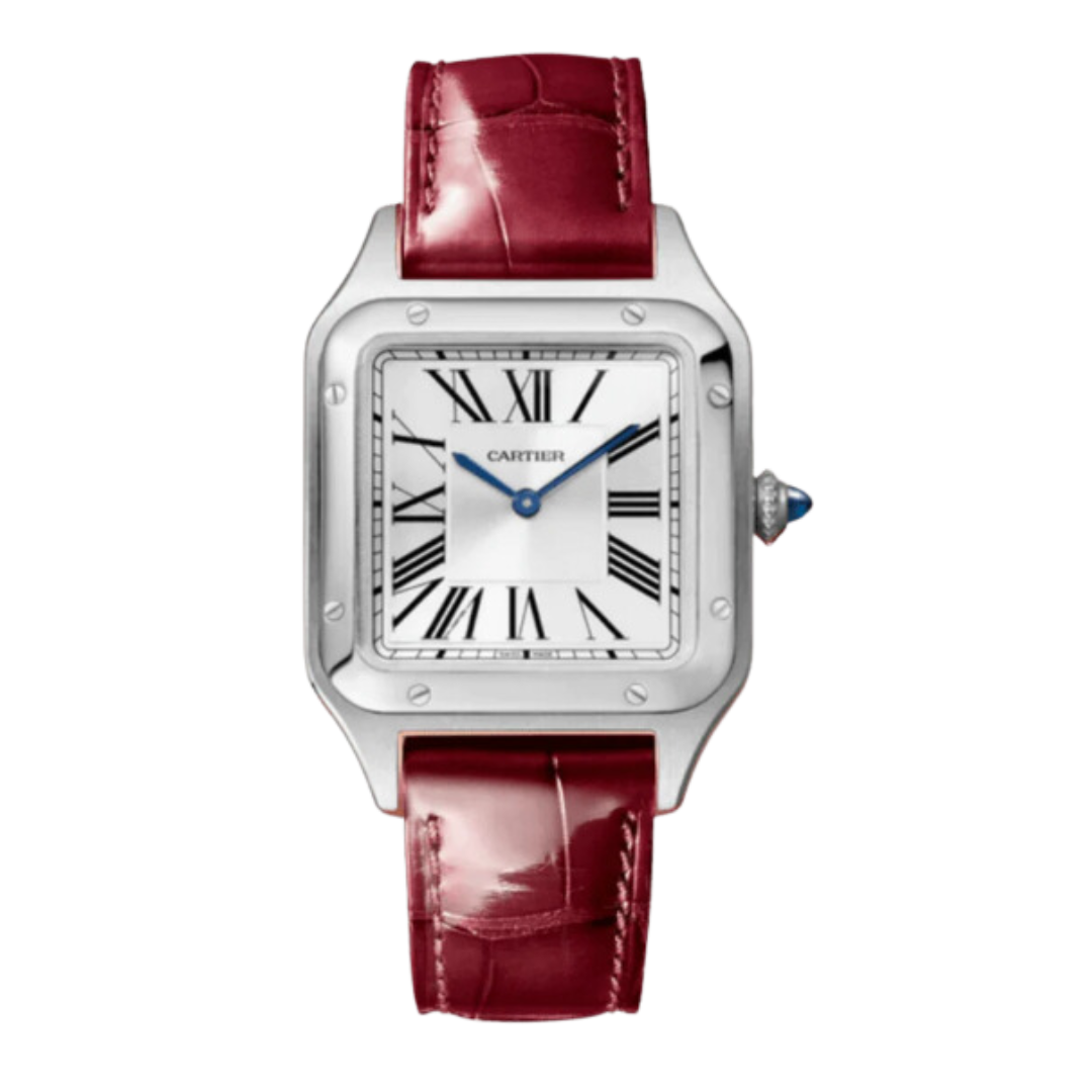 CARTIER SANTOS BORDEAUX PETIT MODÈLE