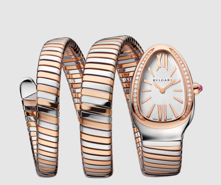 BVLGARI SER PENTI TUBO TWO TONE 3 SPIRAL