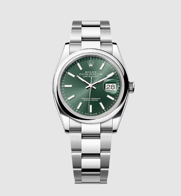 Datejust 36mm Fond Vert Automatique Oyster Pour Femme 31mm