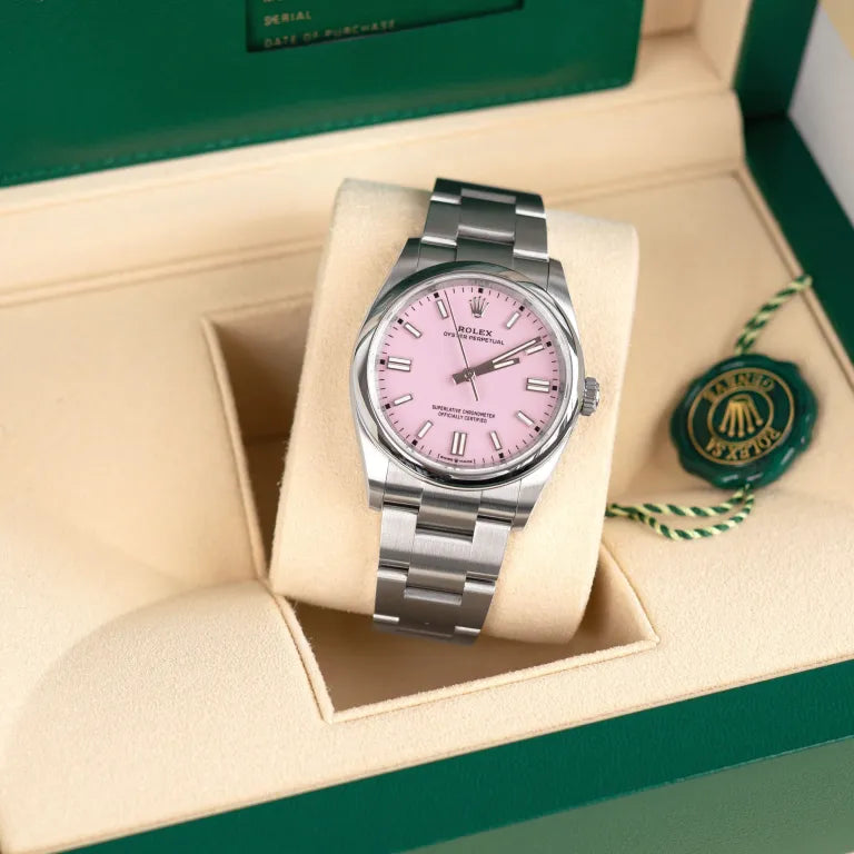 Oyster Perpetual 36mm Fond Rose Bonbon Pour Femme