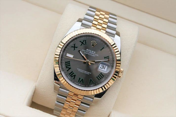 Datejust Wimbledon Two Tone 41mm jubilé Pour Homme