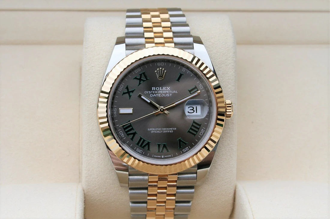 Datejust Wimbledon Two Tone 41mm jubilé Pour Homme