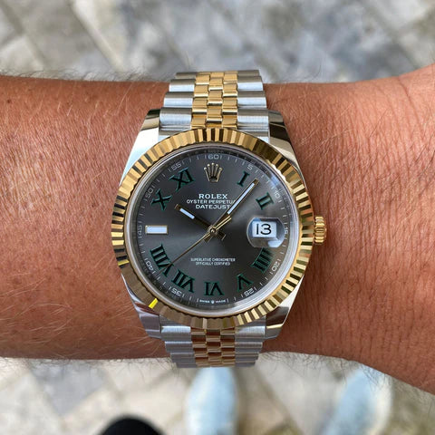 Datejust Wimbledon Two Tone 41mm jubilé Pour Homme