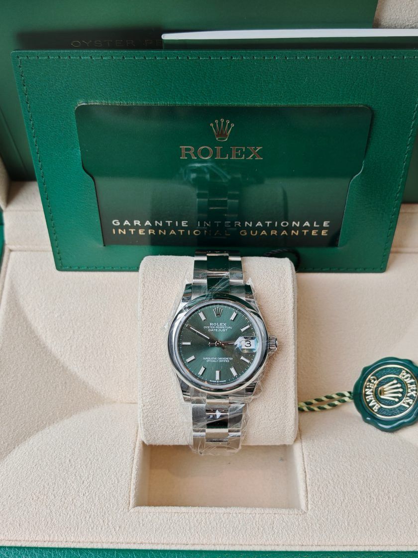 Datejust 36mm Fond Vert Automatique Oyster Pour Femme 31mm