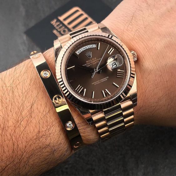 DayDate Chocolate Rose Gold 40 mm