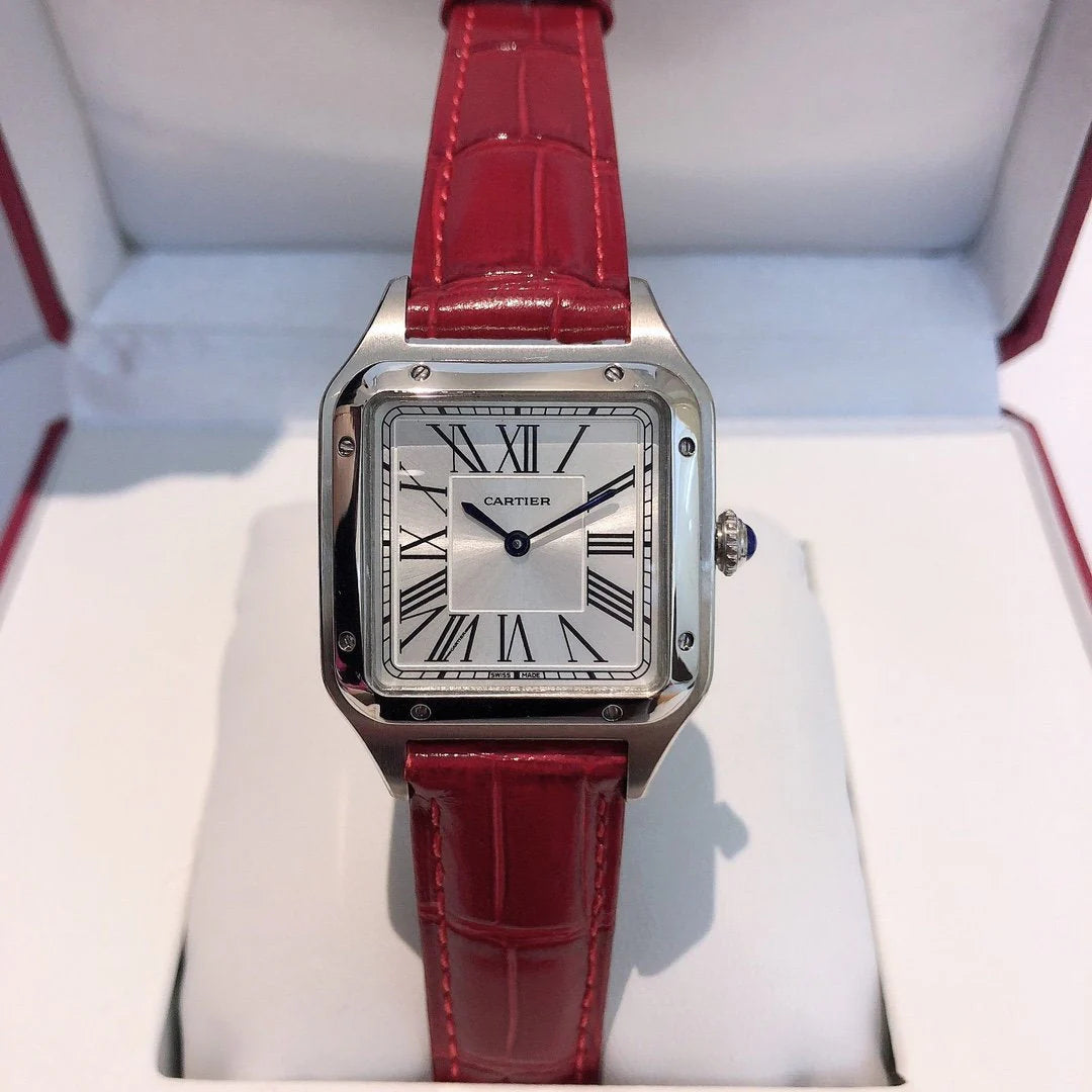 CARTIER SANTOS BORDEAUX PETIT MODÈLE