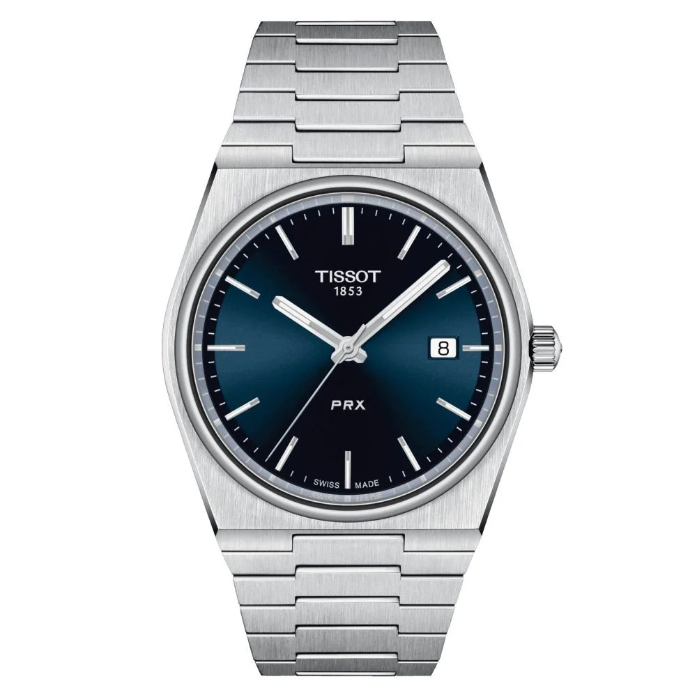 TISSOT PRX POWERMATIC FOND BLEU 40mm POUR HOMME