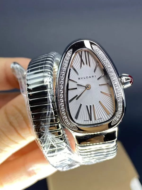 BVLGARI SERPENTI SILVER DIAMOND SERTIE