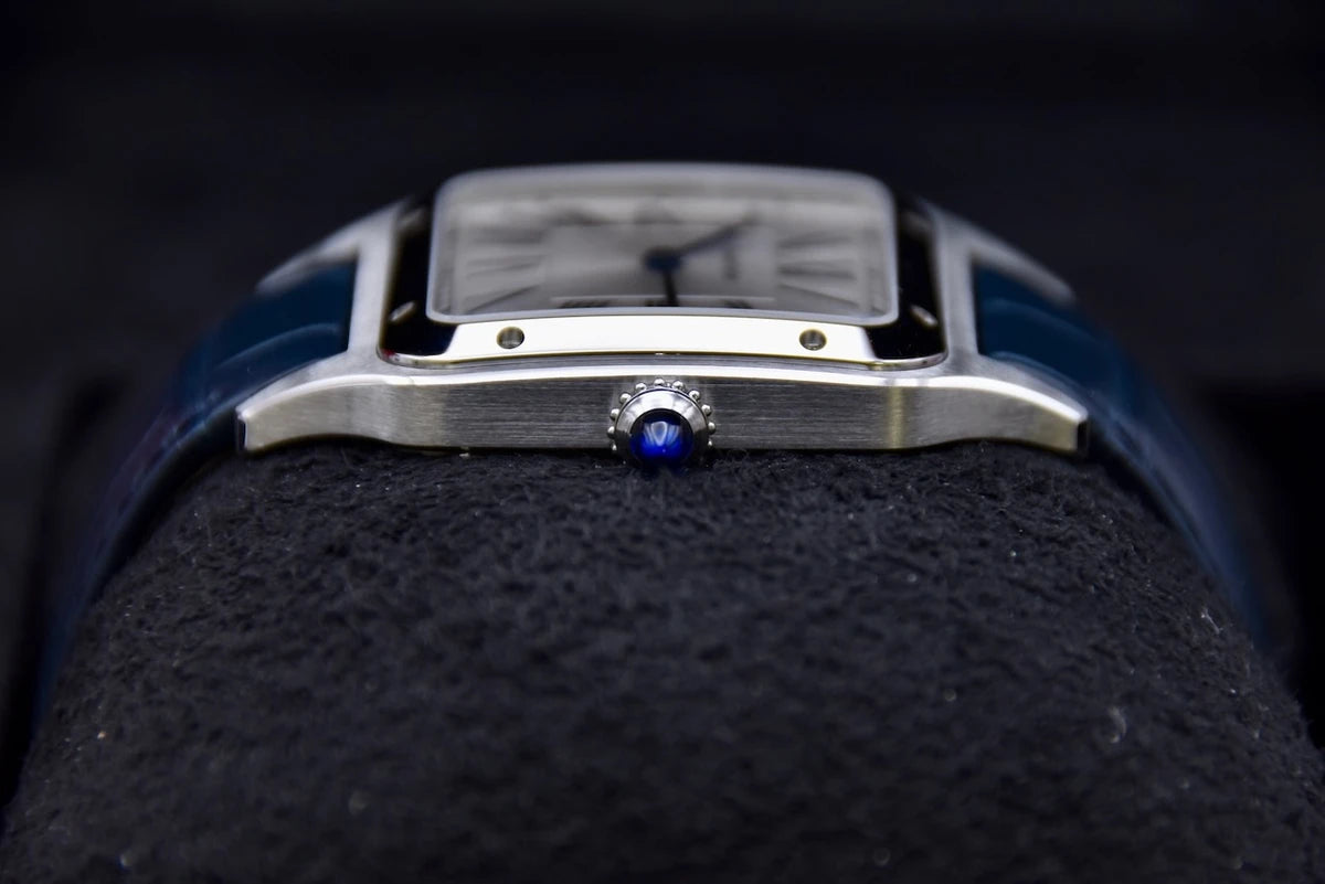 MONTRE CARTIER SANTOS BLEU MARINE PETIT MODÈLE