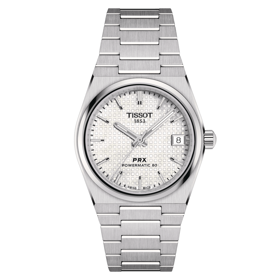 TISSOT PRX POWERMATIC 80 40mm BLANC POUR HOMME